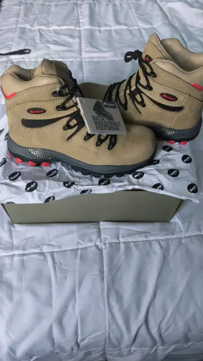 Botas de seguridad beige con punta de composite - miniatura 2