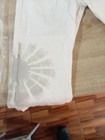 Pantalones blancos rectos para hombre o mujer - miniatura 3