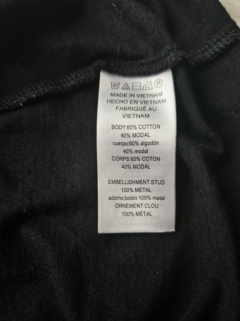 Polera negra Michael Kors con hombros descubiertos - 5