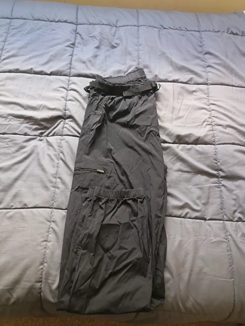 Pantalones de senderismo negros Alpes talla L - 2
