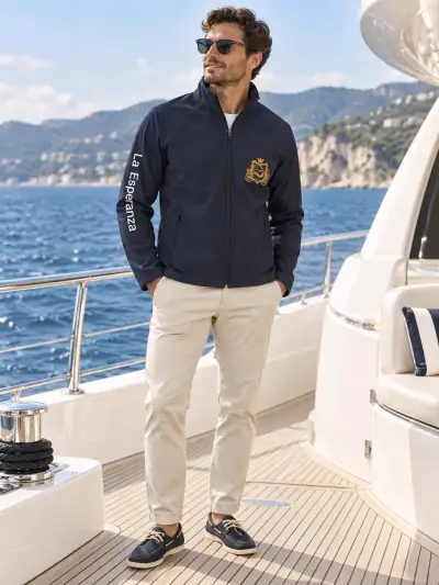 Chaqueta impermeable negra con capucha - miniatura 1