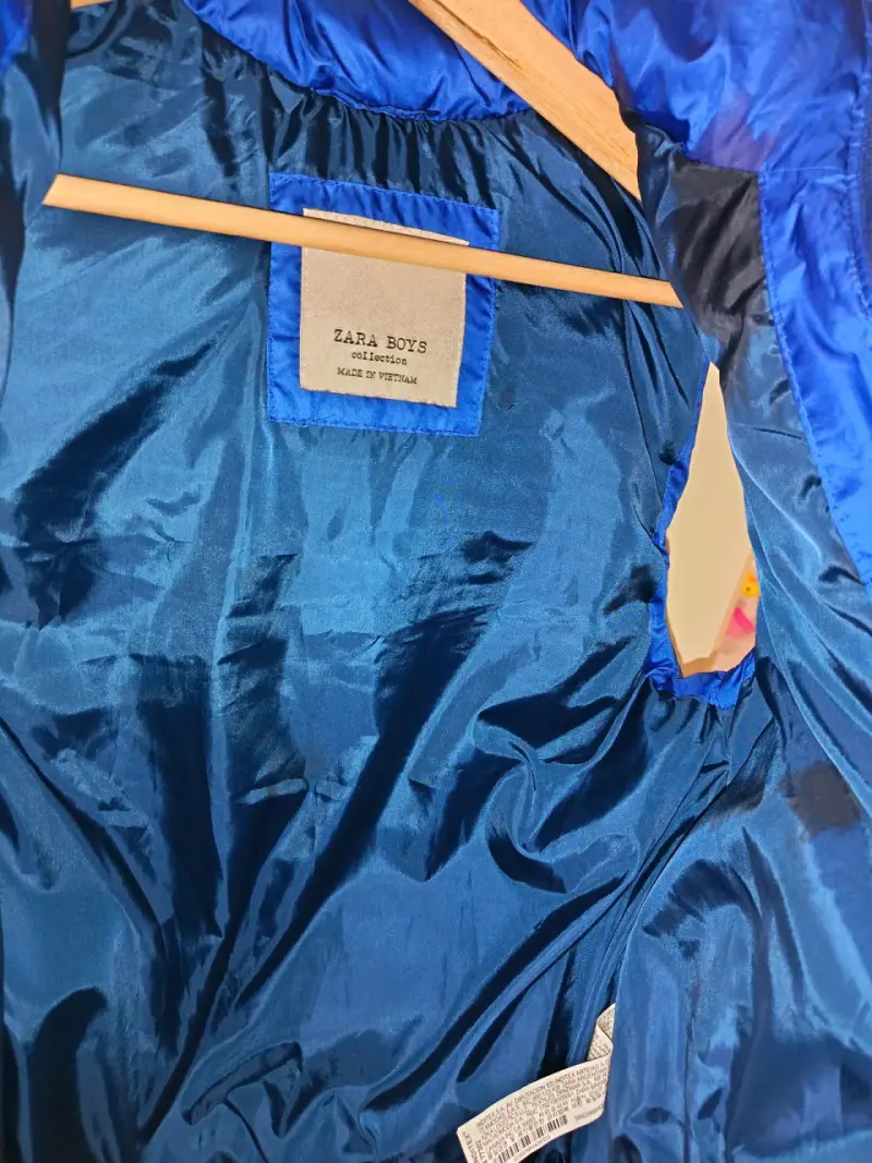 Chaleco sin mangas azul para niño Zara - 4