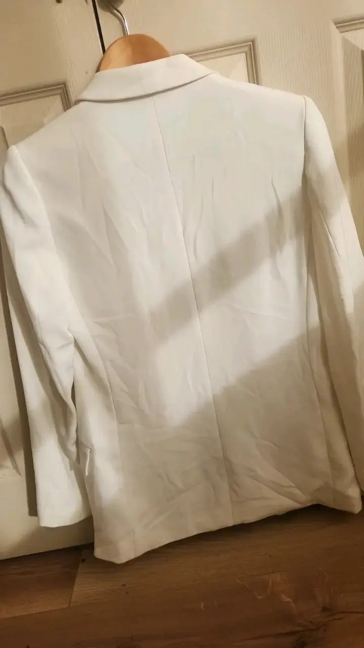 Blazer blanco elegante para mujer talla 36 - 2