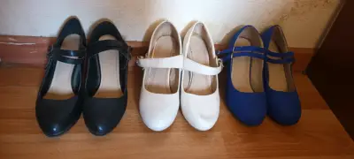 Zapatos de tacón medio en tres colores - miniatura 1