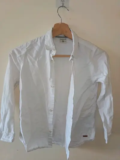 Camisa blanca para niño Coniglio talla 10 - miniatura 1