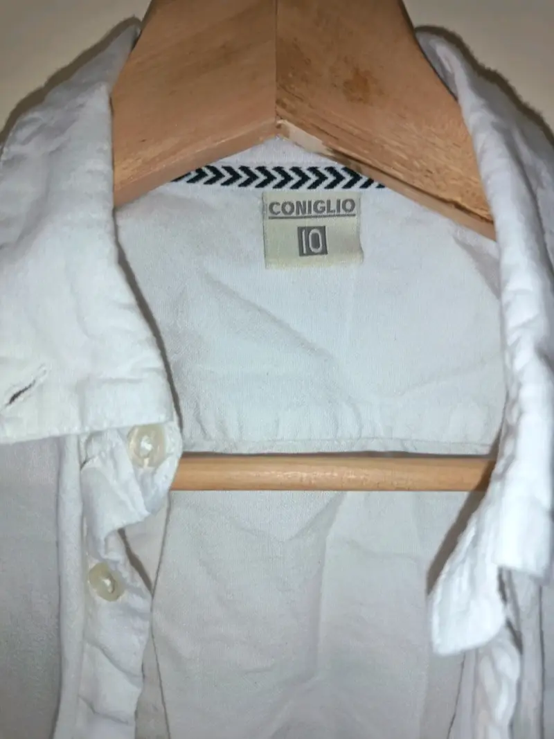 Camisa blanca para niño Coniglio talla 10 - 2