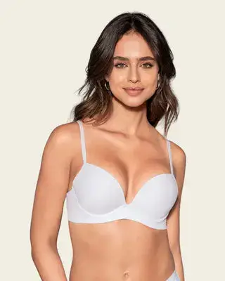 Sostén strapless beige con soporte - miniatura 1