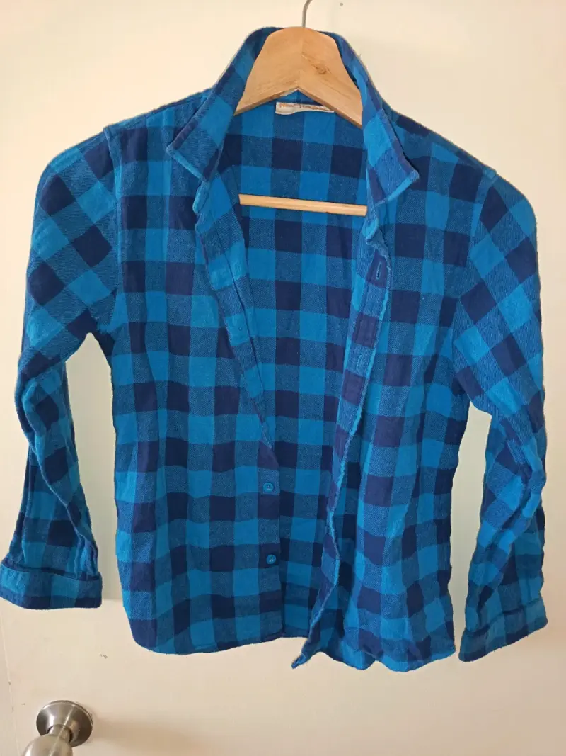 Camisa a cuadros azul para niño Hush puppies - 1