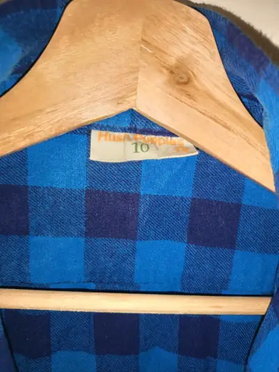 Camisa a cuadros azul para niño Hush puppies - miniatura 2