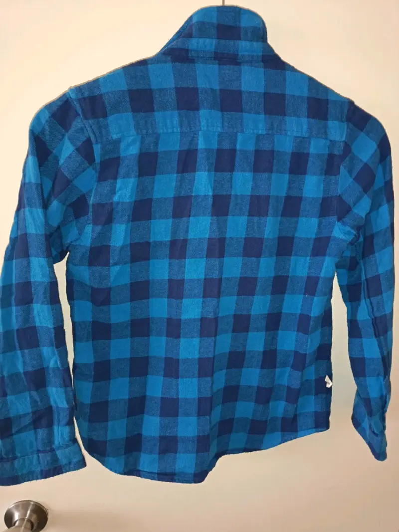 Camisa a cuadros azul para niño Hush puppies - 3