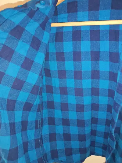Camisa a cuadros azul para niño Hush puppies - miniatura 4