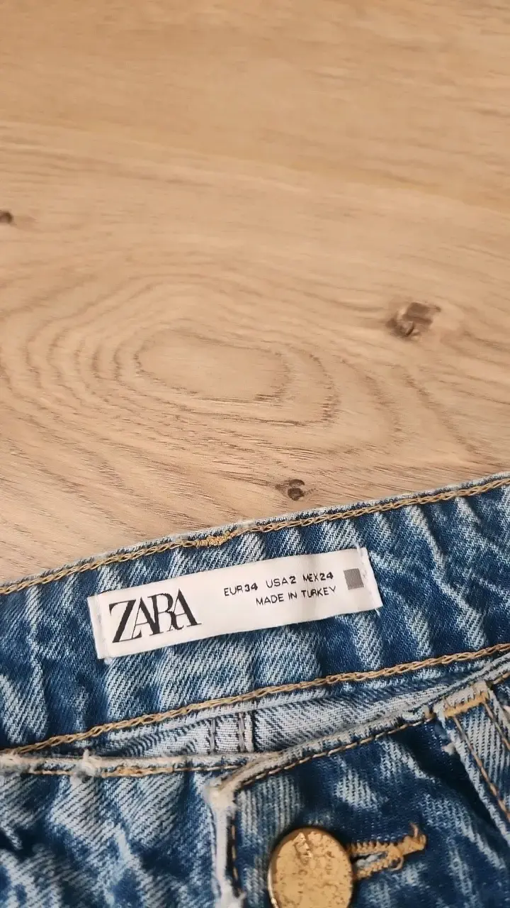 Jeans de mezclilla azul Zara talla 34 - 2