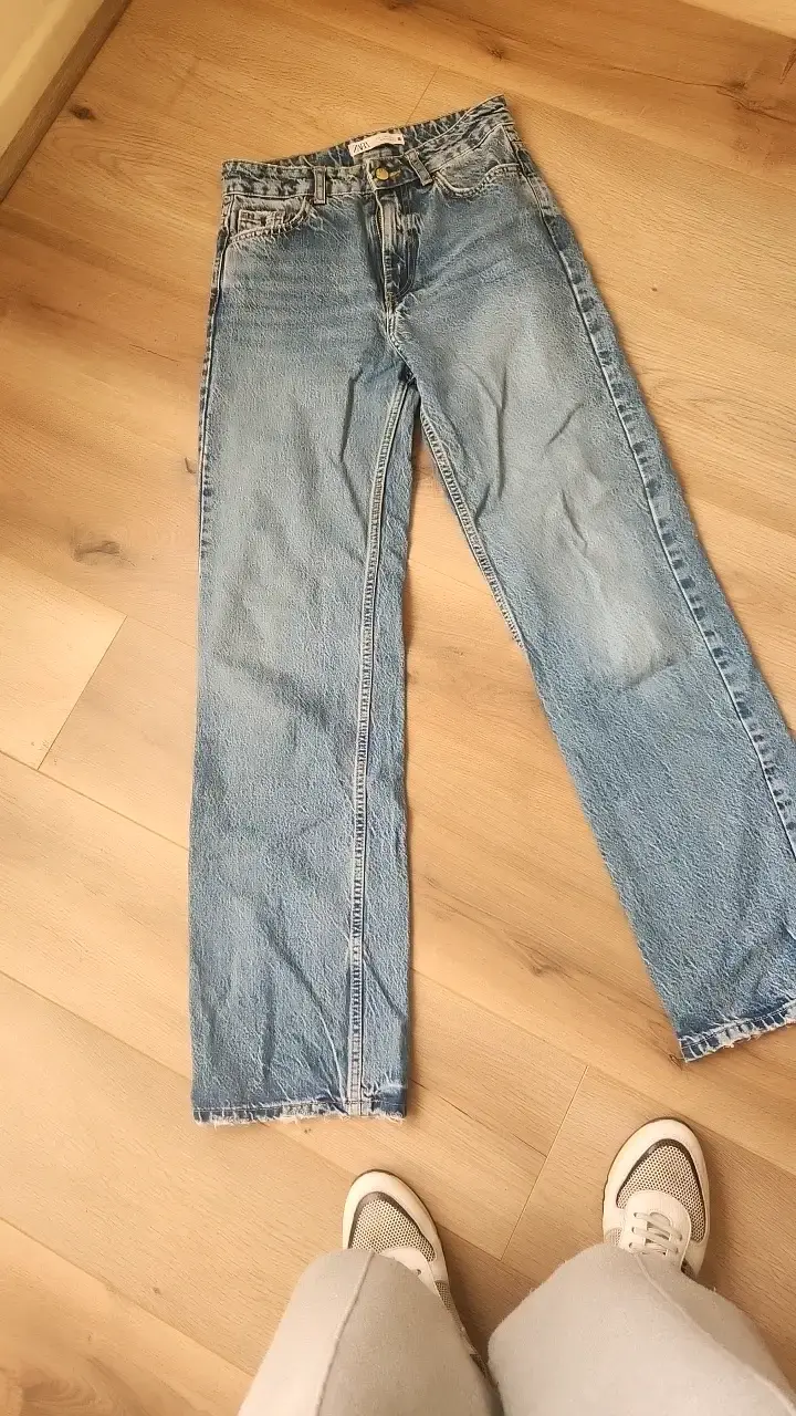 Jeans de mezclilla azul Zara talla 34 - 3