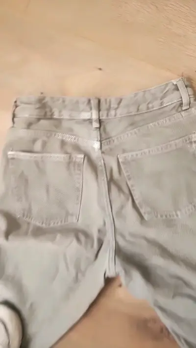 Pantalones grises Zara para mujer - miniatura 3