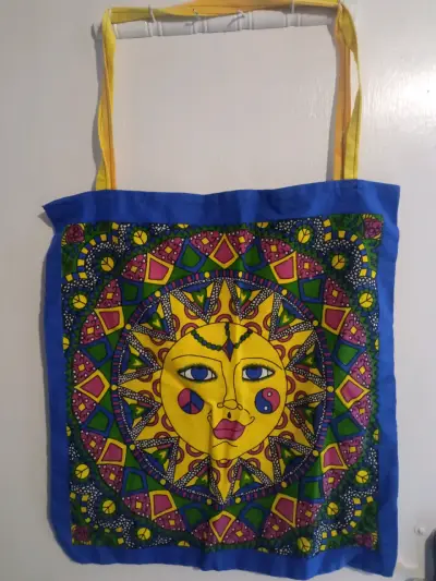 Bolsa de tela con diseño de Buda y sol - miniatura 6