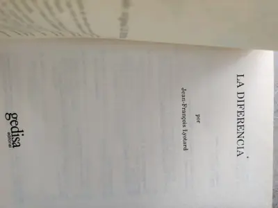 Libro 'La Diferencia' de Jean-Francois Lyotard - miniatura 5