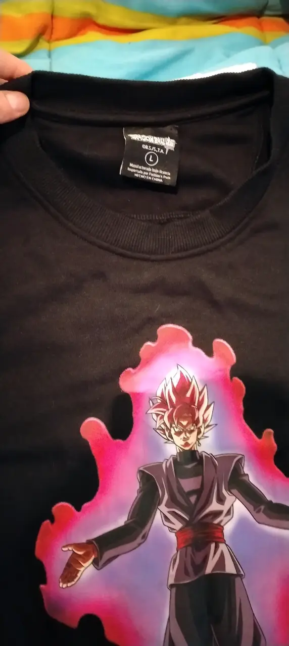 Poleron Dragon Ball Z Goku Black Talla L