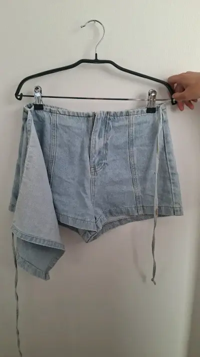 Falda pantalón de mezclilla Opposite talla S - miniatura 1
