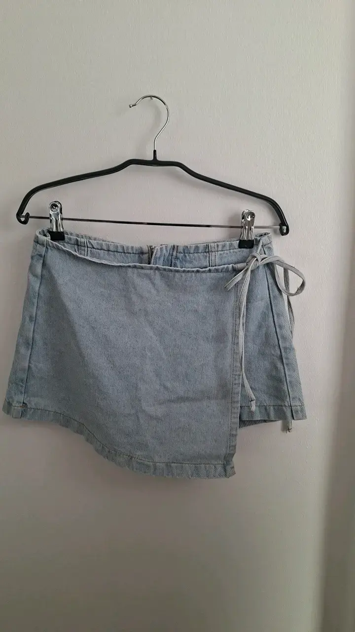 Falda pantalón de mezclilla Opposite talla S - 2