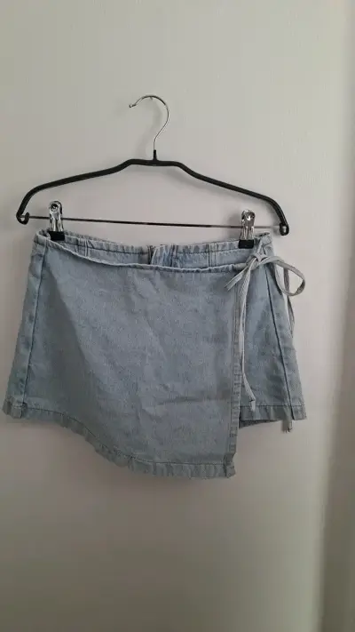 Falda pantalón de mezclilla Opposite talla S - miniatura 2