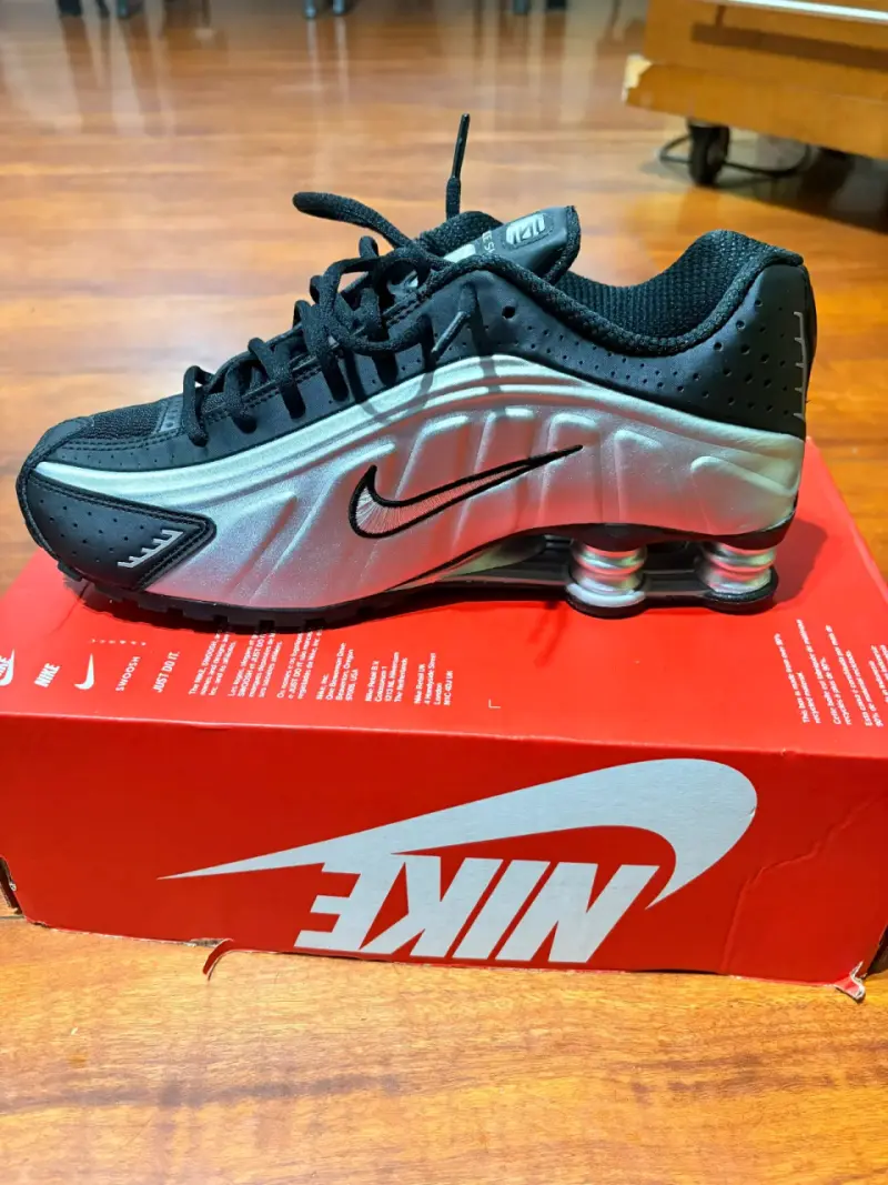 Zapatillas deportivas Nike Shox negras plateadas - 2