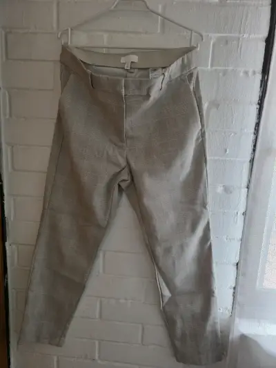 Pantalones de vestir H&M beige talla 46 - miniatura 1