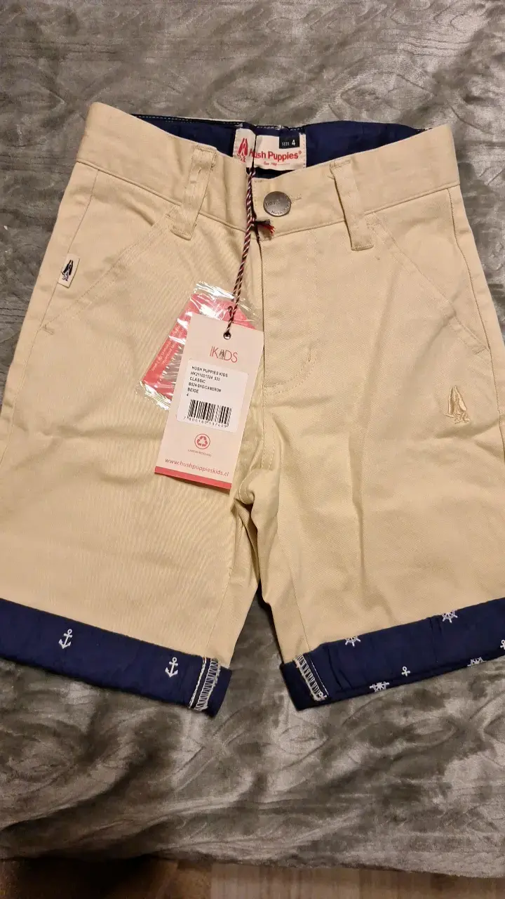 Shorts beige para niños Hush Puppies - 1