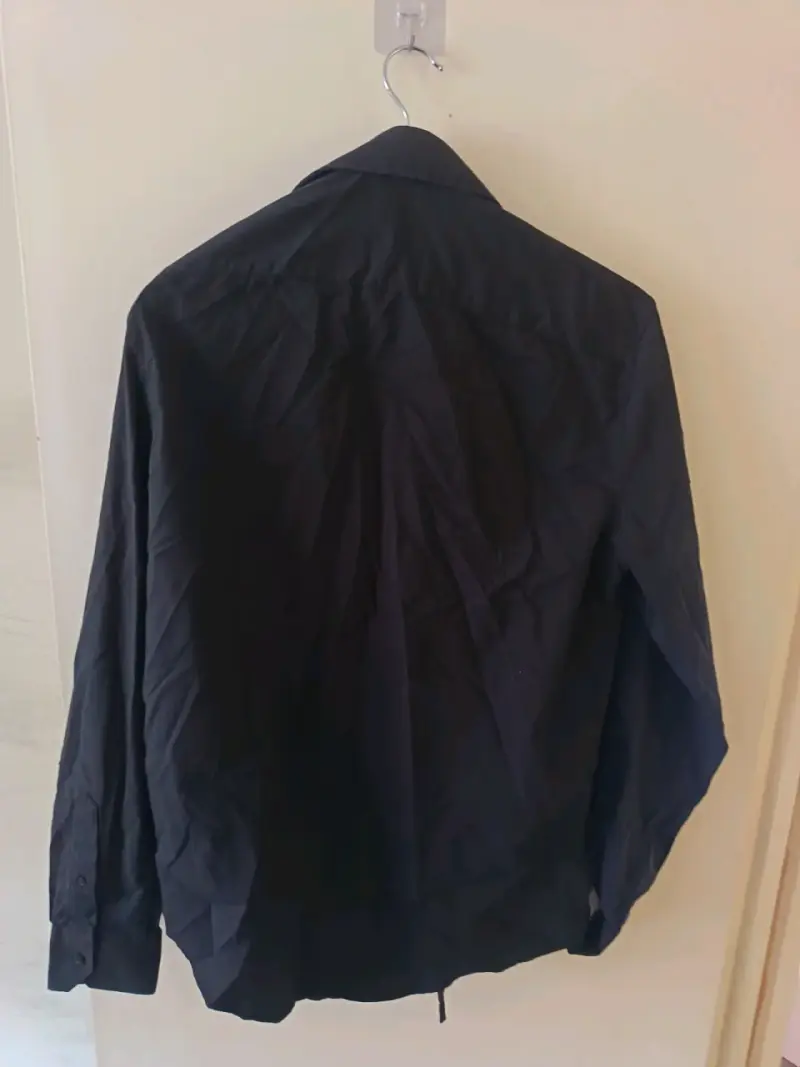 Camisa negra slim fit Basement - 2