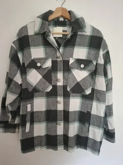 Chaqueta de franela a cuadros para hombre - miniatura 2