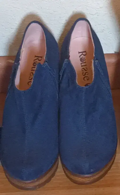 Zapatos de tacón azul oscuro para mujer - 2