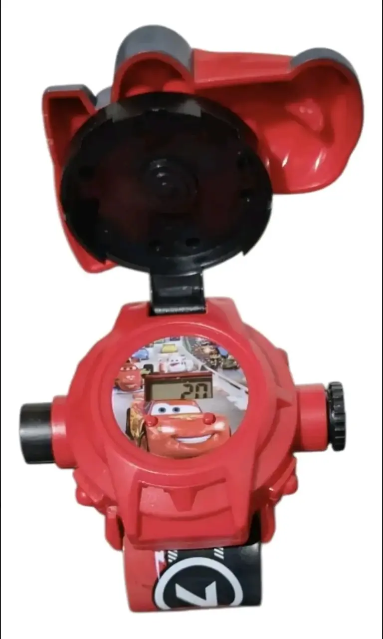 Reloj infantil Cars con proyector y tapa - 2