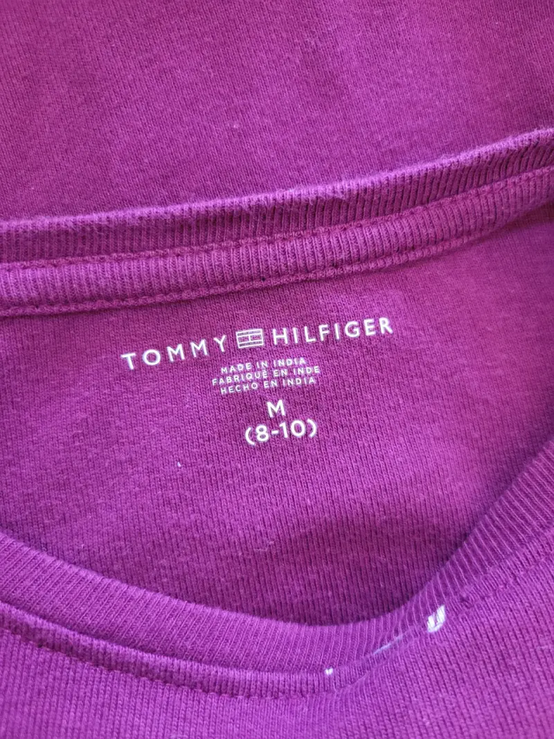 Polera Tommy Hilfiger Original morada para niña