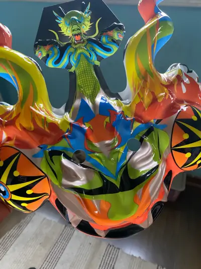 Disfraz de Diablada para niño con máscara colorida - miniatura 2