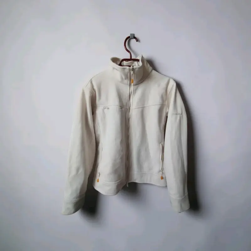 Chaqueta polar blanca para mujer