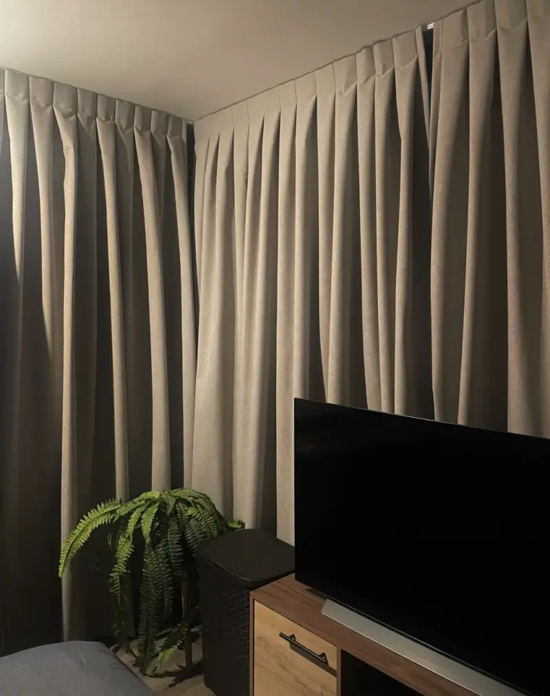 Cortinas blackout con riel - 2