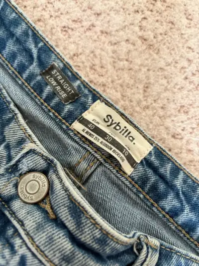 Jeans de mezclilla azul Sybilla - miniatura 4
