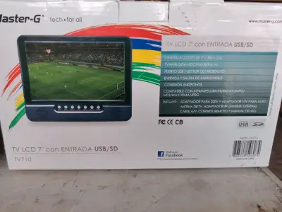 TV LCD 7'' Master-G con USB/SD y control remoto - miniatura 2