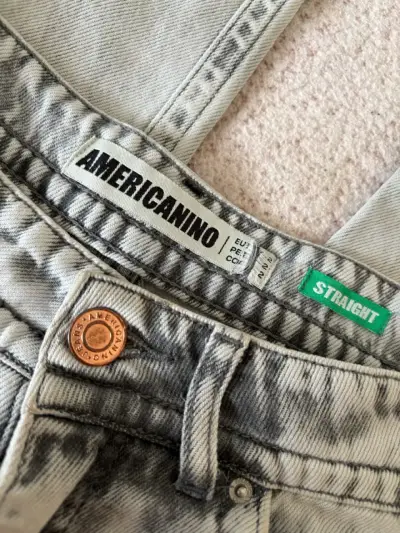 Jeans Americanino gris Straight - miniatura 6