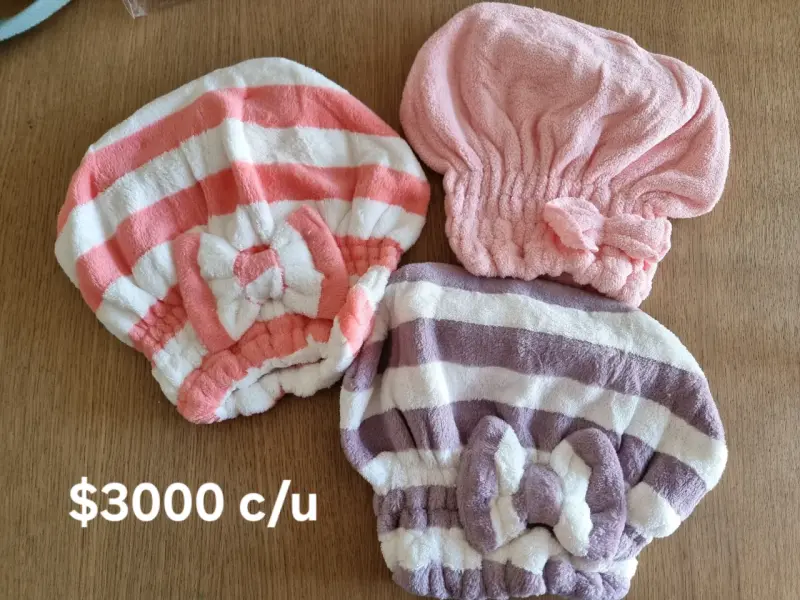 Gorros de baño de microfibra con lazo