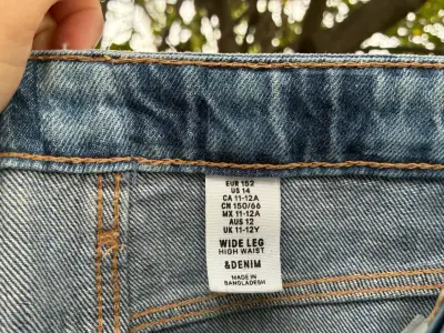 Jeans niña pierna ancha 11-12 años H&M - miniatura 3