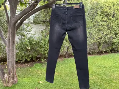Jeans negros pitillo mujer talla 42 Boulevard - miniatura 2