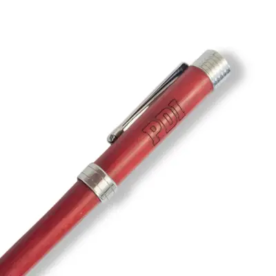Bolígrafo rojo con clip metálico PDI - miniatura 1