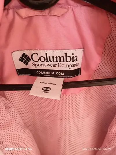 Chaqueta impermeable Columbia rosa para mujer - miniatura 2