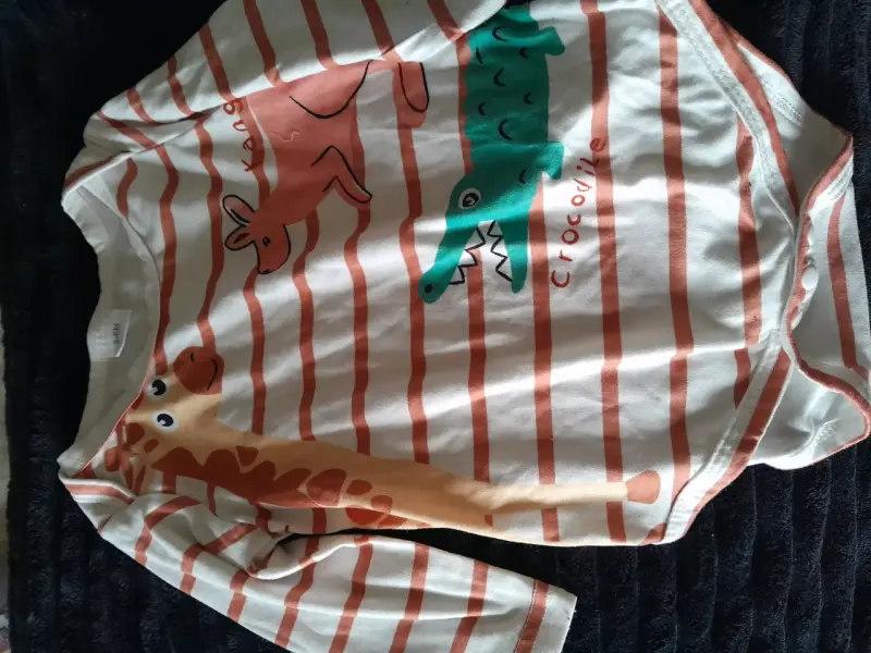Body de bebé con estampado de animales - 1
