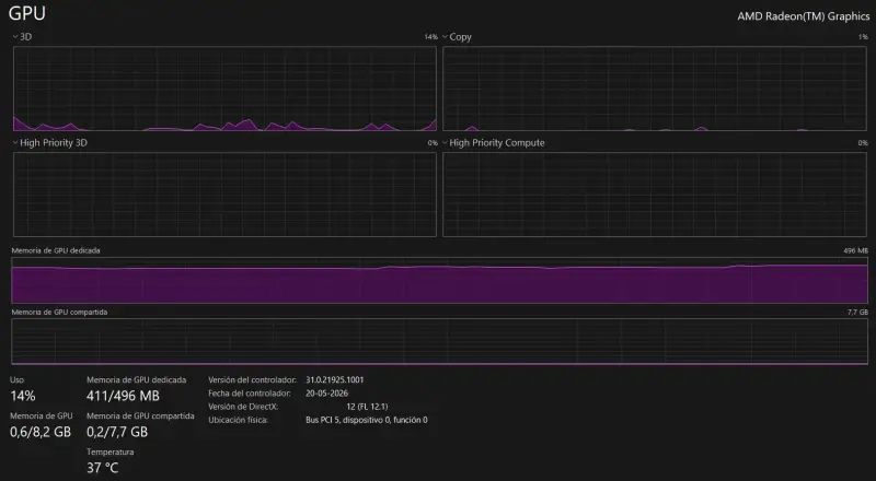 Laptop AMD Ryzen 7 4800H con Gráficos Radeon - 4