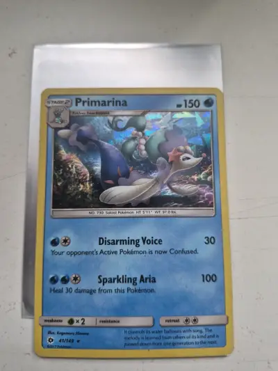 Carta Pokémon Primarina Holográfica - miniatura 1