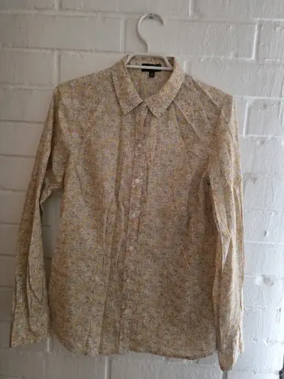 Blusa floral de manga larga para mujer - miniatura 1