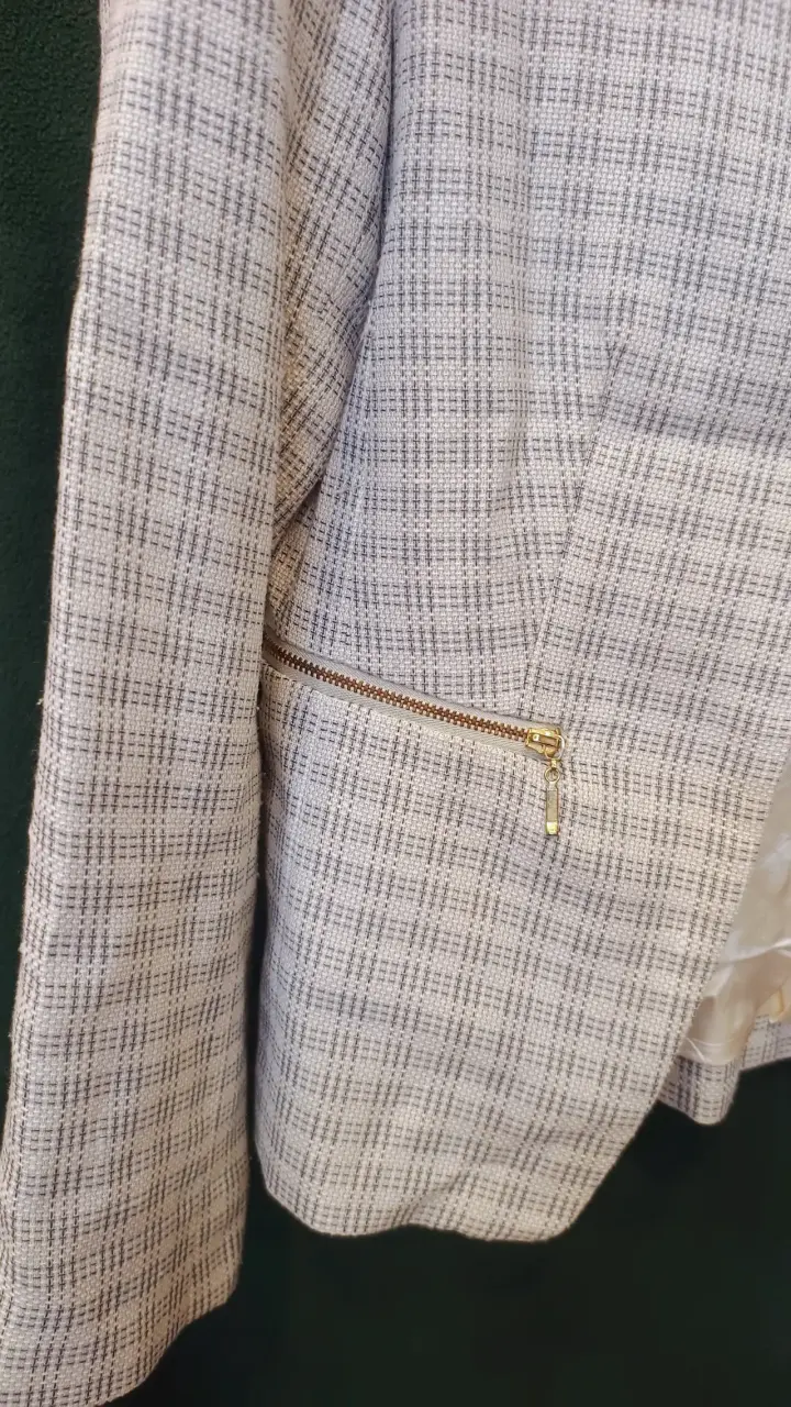 Blazer de mujer a cuadros Pro Moda - 2
