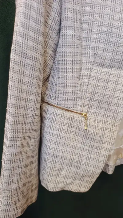 Blazer de mujer a cuadros Pro Moda - miniatura 2