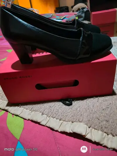Zapatos de Tacón Negro Bruno Rossi Elegantes - miniatura 1